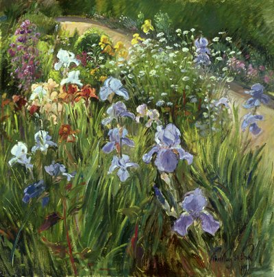 Schwertlilien und Margeriten, 1997 von Timothy Easton